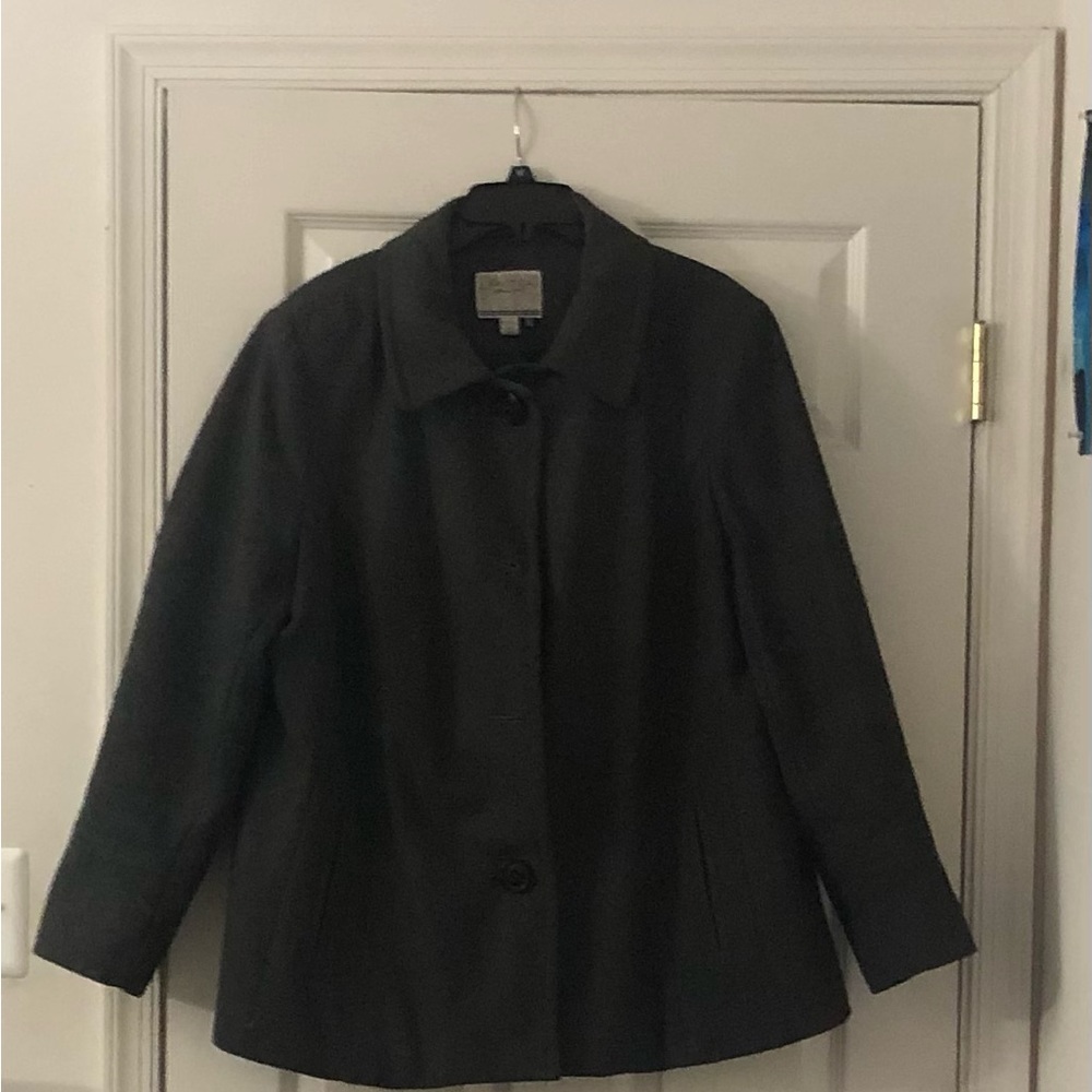 Nautica - Women’s Wool Winter Jacket, Size IX, Color:  Charcoal Grey.